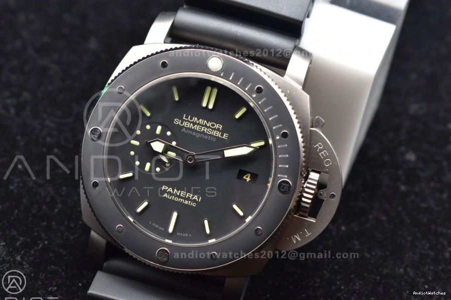 Strap 1003 O Clone V on Edition 1:1 Super Best P.9000 Black PAM389 Rubber BestValue VSF 0416